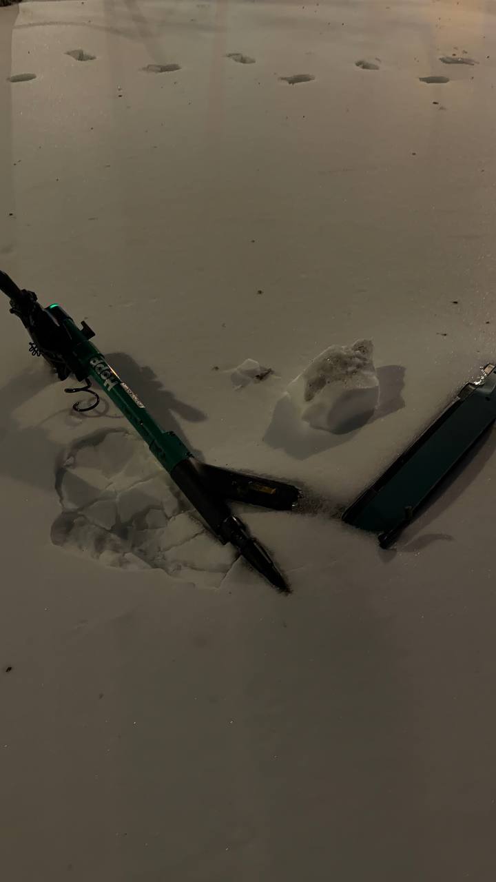 Scooter in Snow